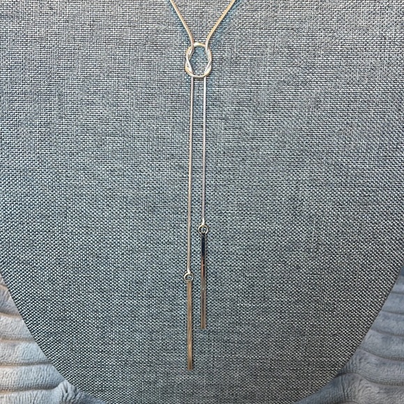 Knotted Lariat Necklace - Picture 3 of 8